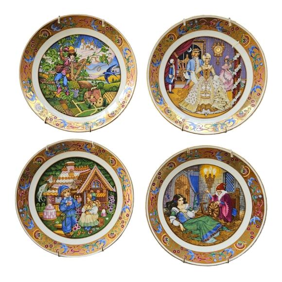 Golden Classic Plate Collection classic fairy talesCinderella Sleeping Beauty